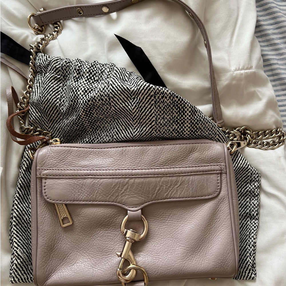 Rebecca Minkoff Light Brown Leather Crossbody Bag